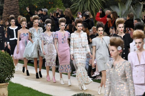 Immagine di una sfilata di Haute Couture di Chanel per la primavera 2019